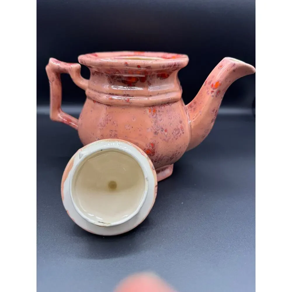 Mid Century Splatter Glaze Teapot